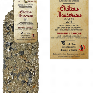 Bordeaux, Château Massereau, Cuvée x, 2016