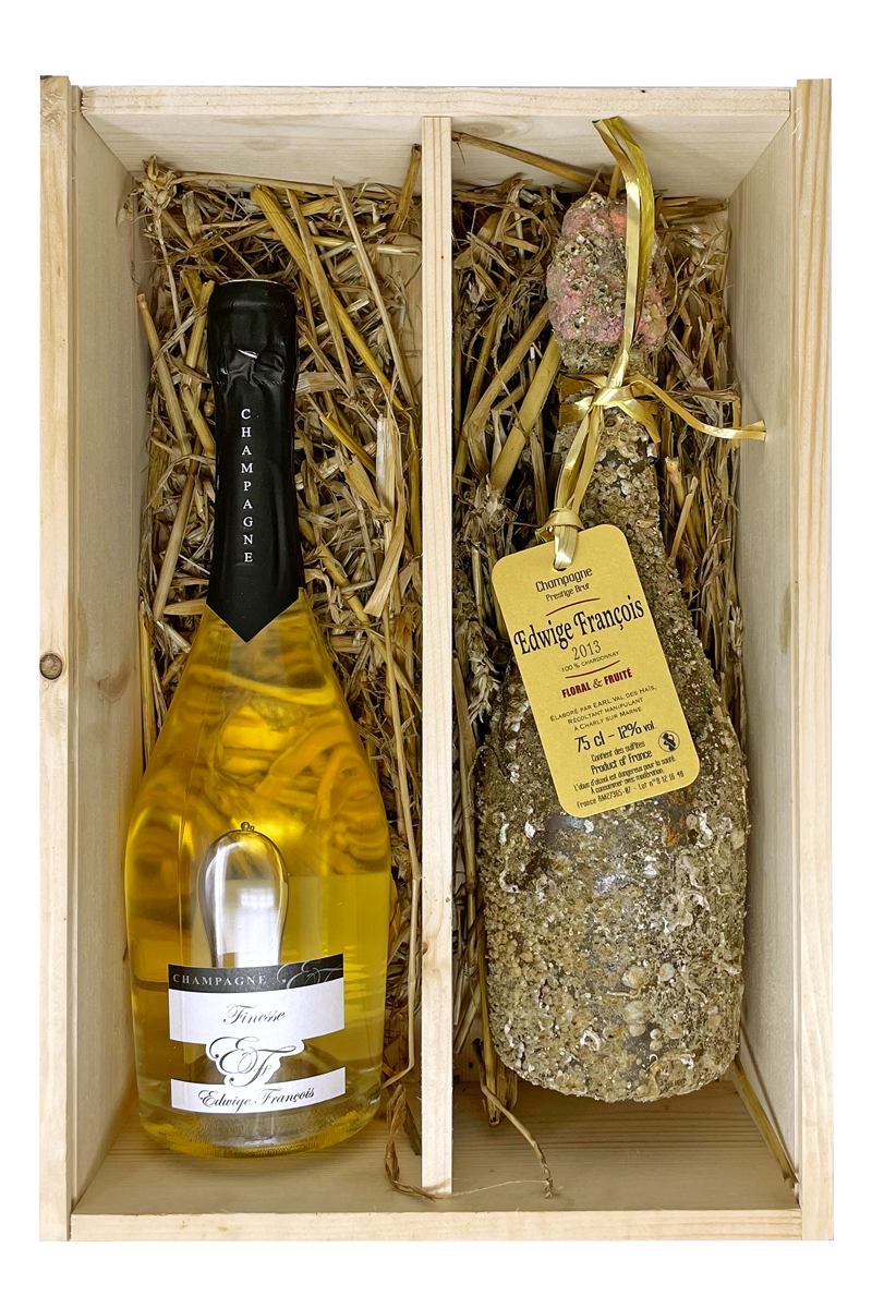 Coffret “Effet mer” Champagne 2013 - Edwige François, 75 cl