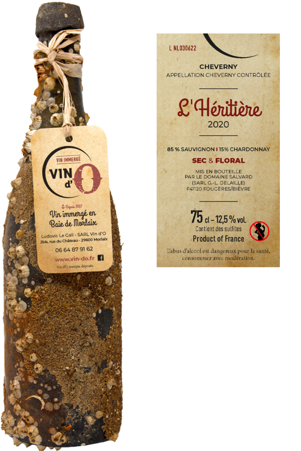 Vin do, vin immergé, Cheverny, L'Héritière 2020